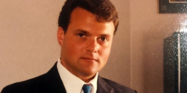 Me, Gerard McLean, when I was 29 and gainfully employed at a F500. Before internet.