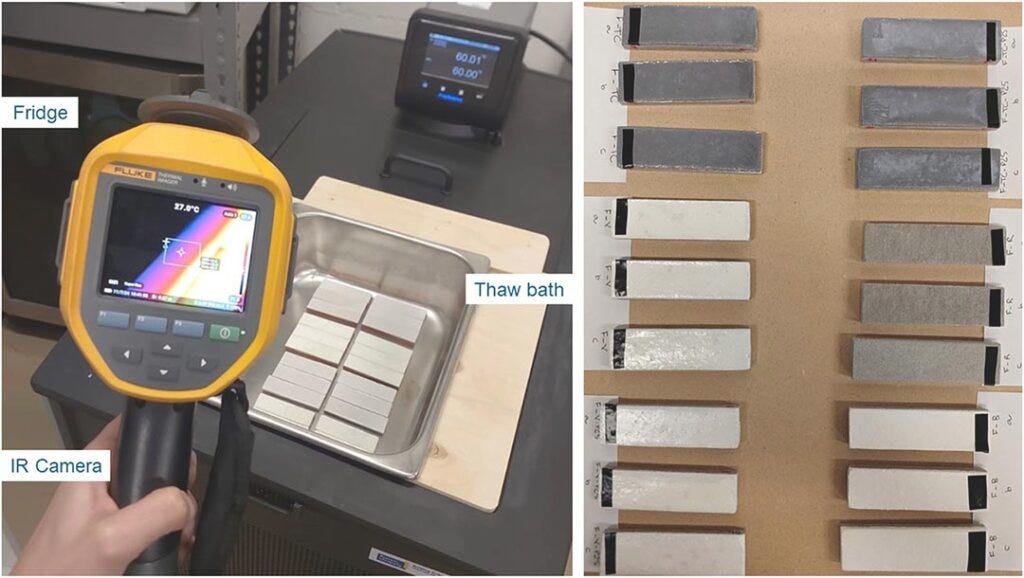 Câmera faz avaliação térmica das placas