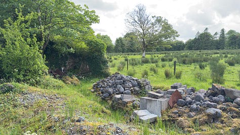 photos of a ruined home in Sligo