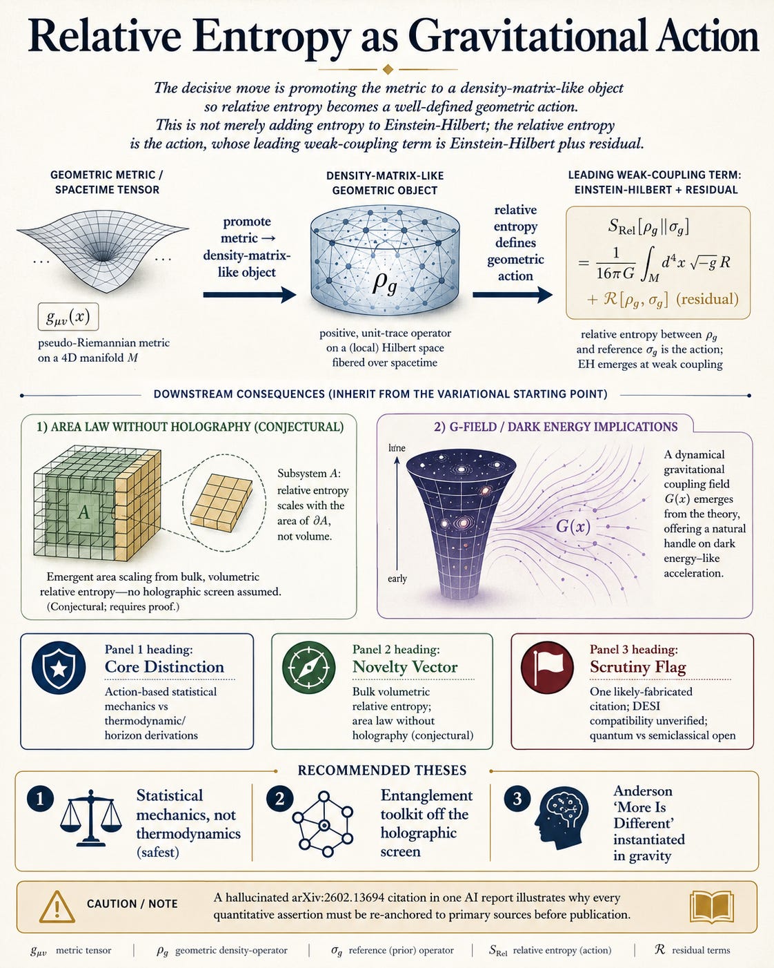 Gravity from Entropy reframes the action principle itself.