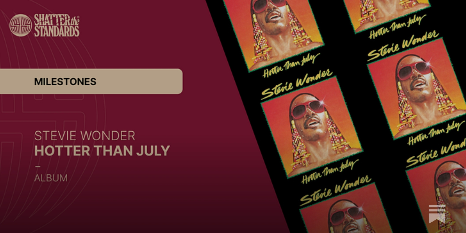 Milestones: Hotter Than July by Stevie Wonder