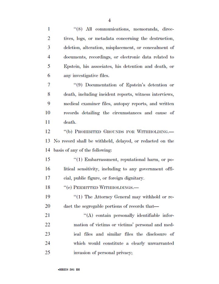 Epstein Files Transparency Act
