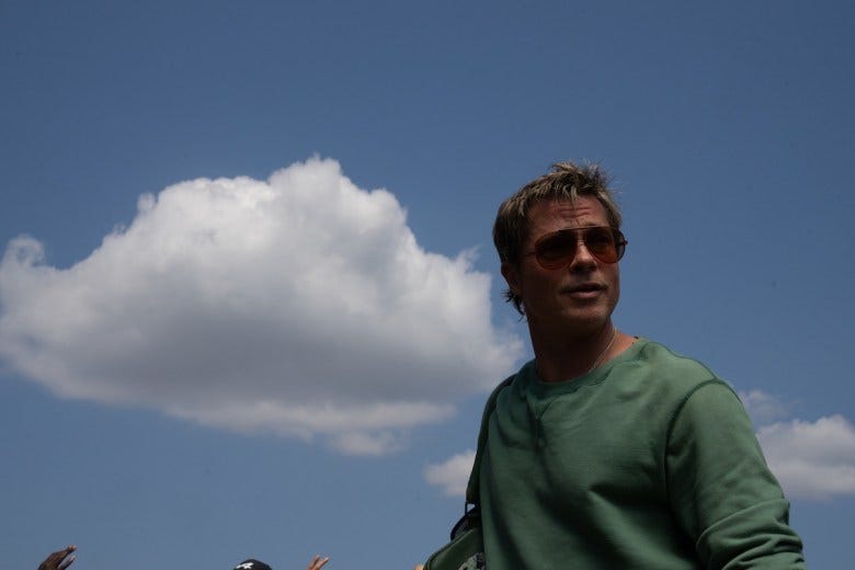 Brad Pitt in "F1." (Photo courtesy of Warner Bros.)