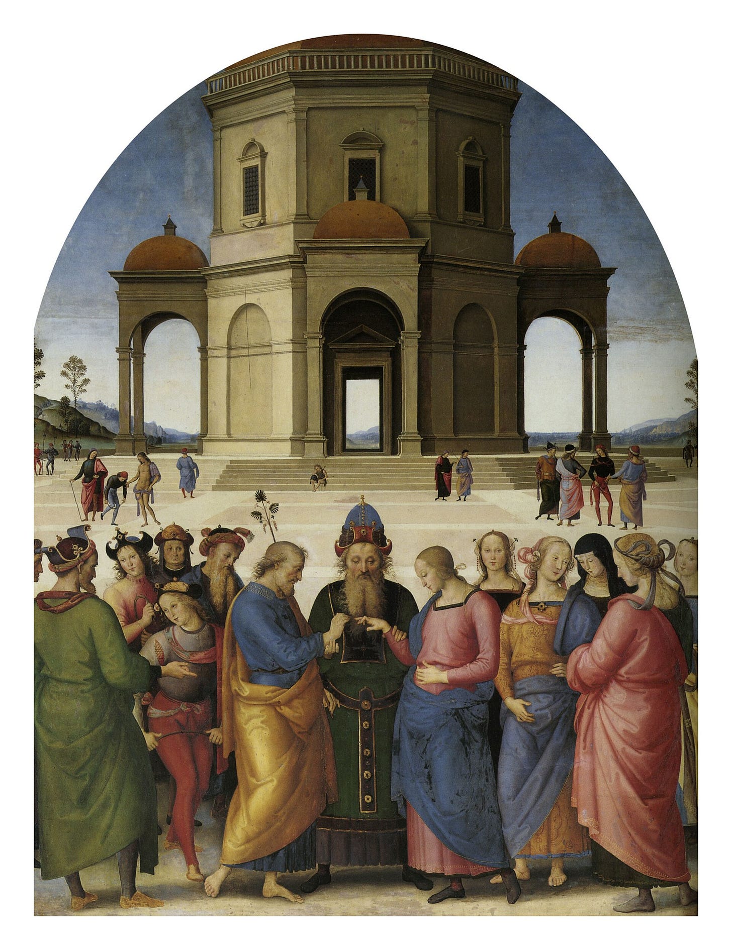 Marriage of the Virgin painting by Perugino Marriage of the Virgin painting by Perugino