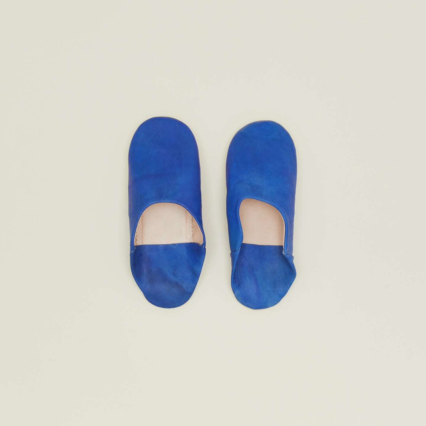 Pro Handmade leather slippers in blue