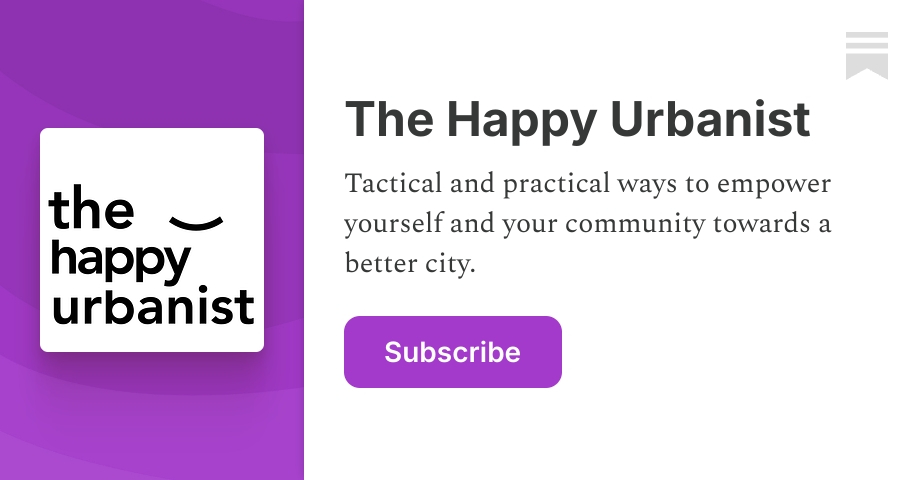 The Happy Urbanist | Jon Jon Wesolowski | Substack