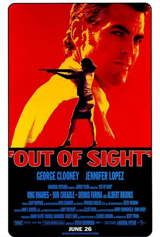 One-sheet for OUT OF SIGHT One-sheet for OUT OF SIGHT