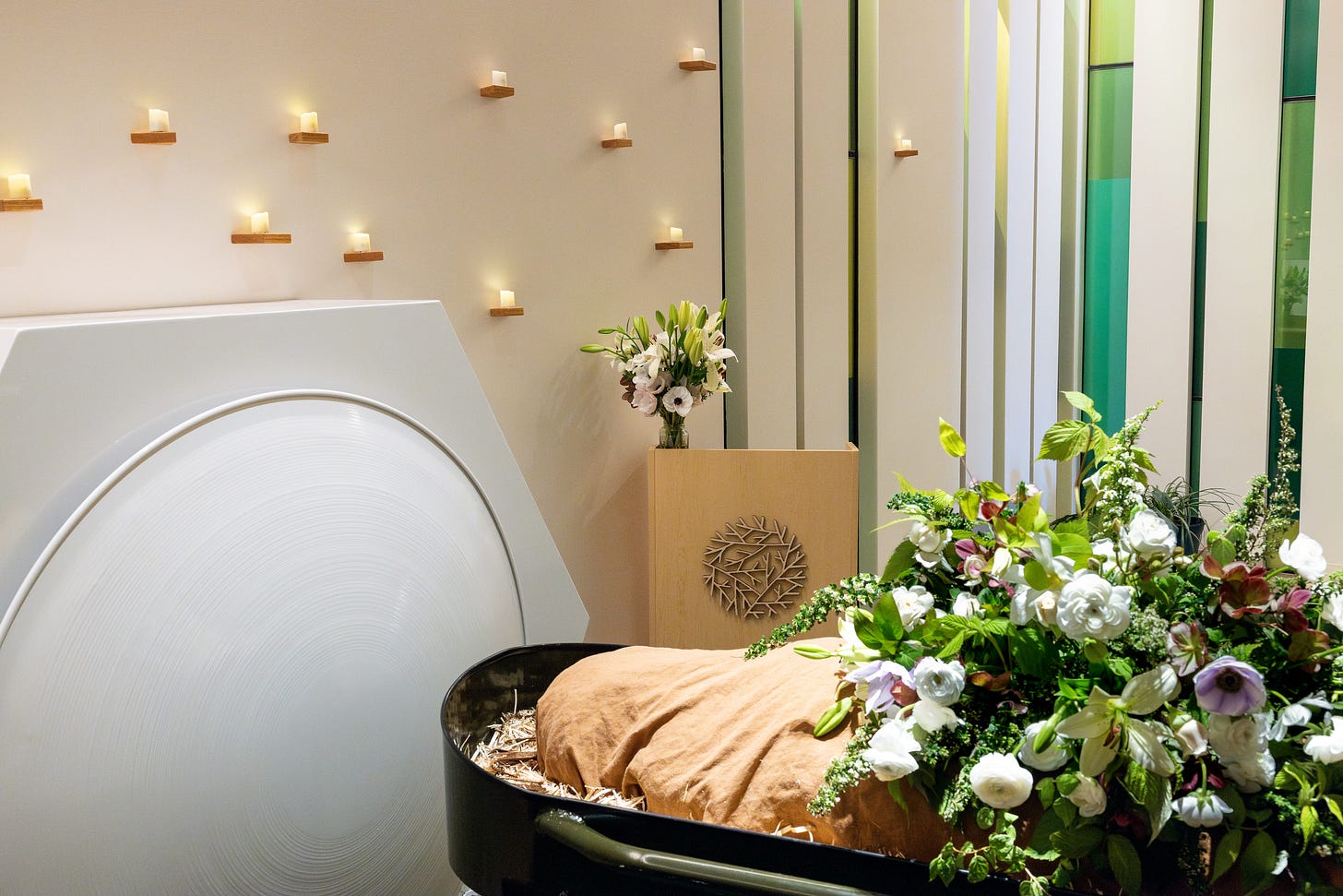 A body before entering the composting chamber