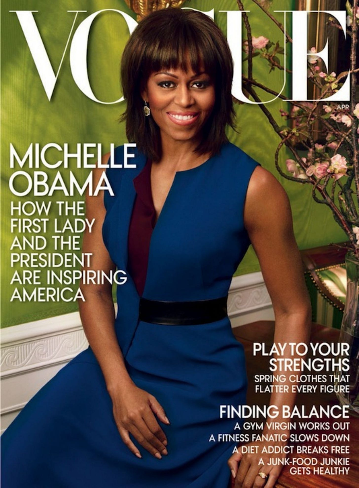 Image may contain Michelle Obama Magazine Human and Person