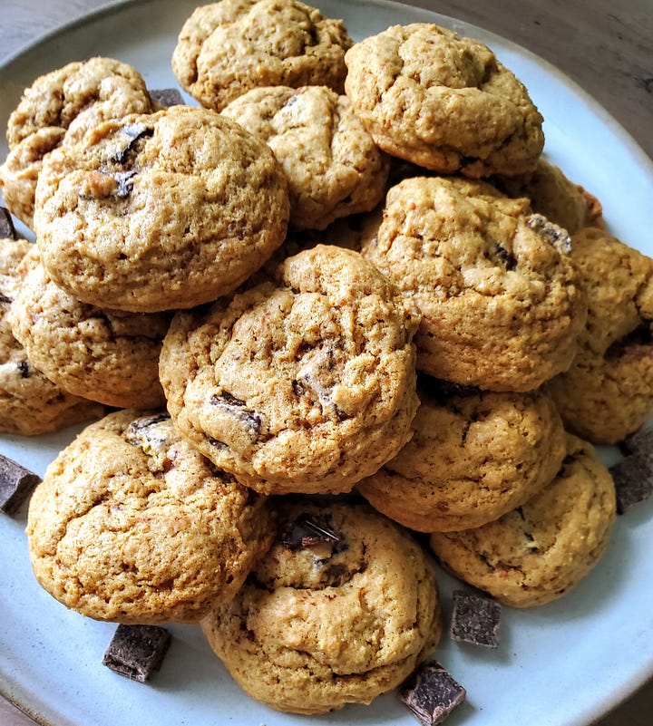 chocolate chunk cookies with sucanat