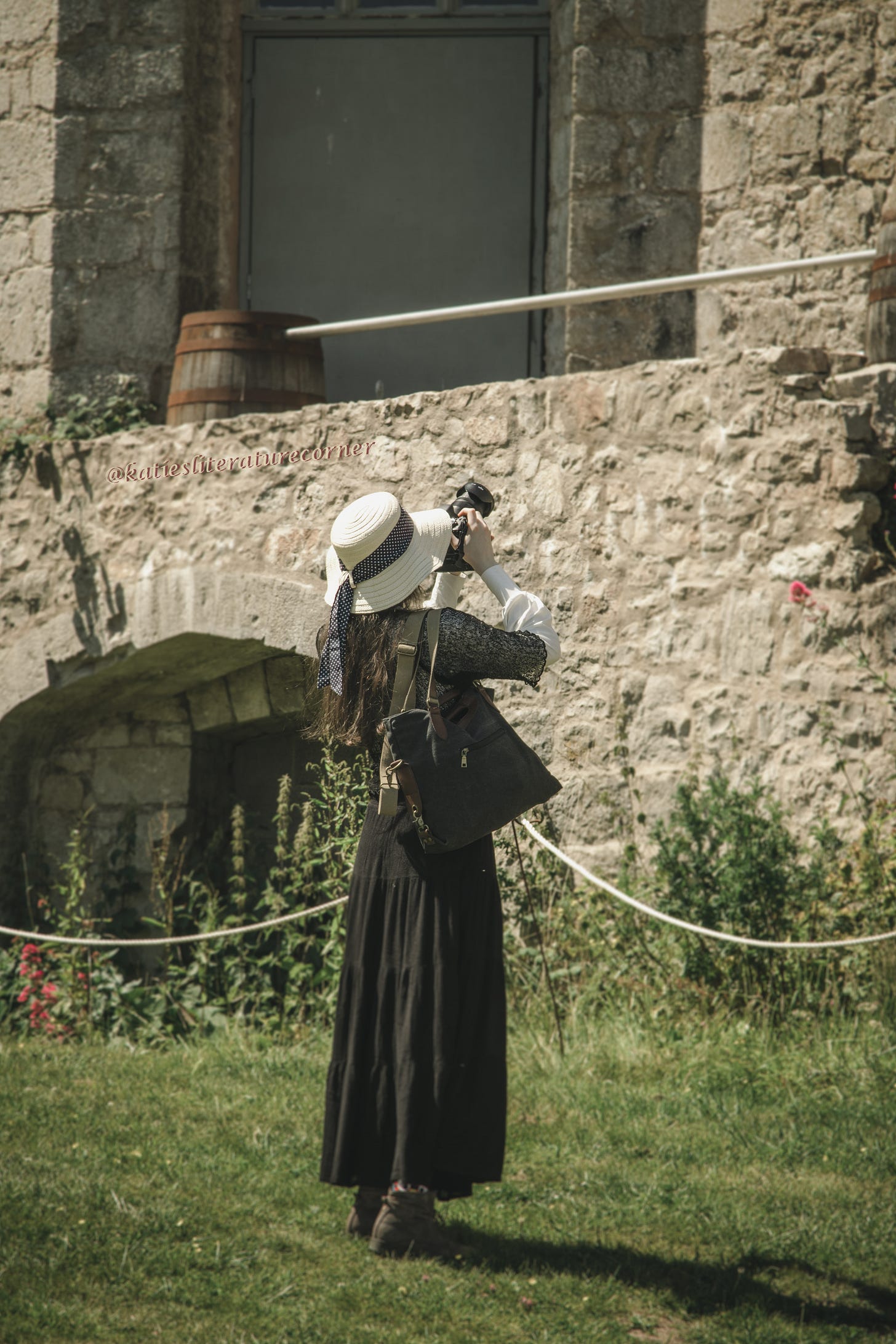 Me taking photos at a castle
