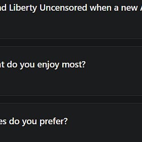 Liberty Uncensored Survey