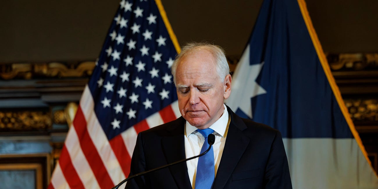 The Fall of Tim Walz Is a Comedy Turned Tragedy