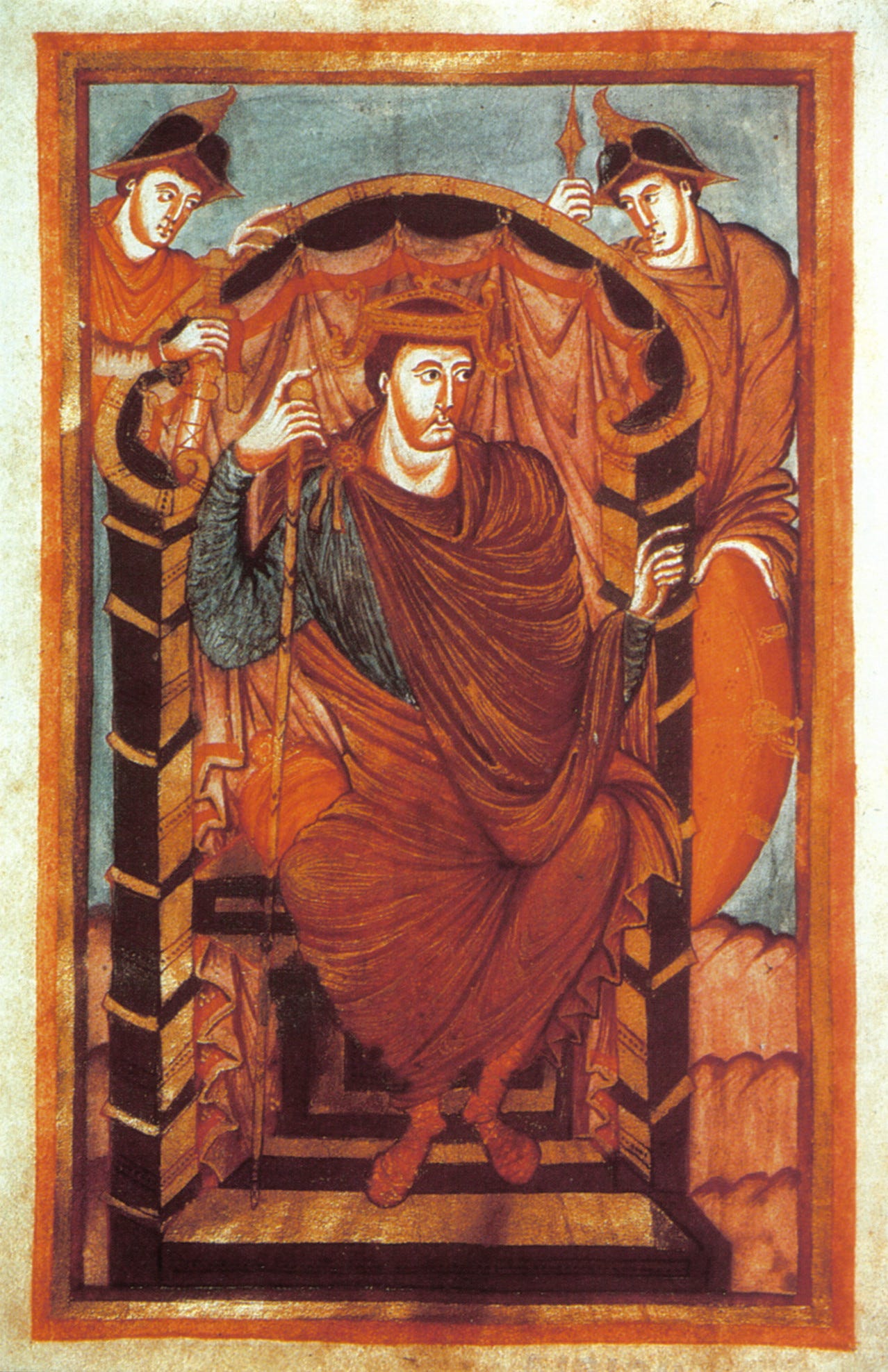 Emperor Lothaire I taken from https://en.wikipedia.org/wiki/Lothair_I#/media/File:Lothar_I.jpg