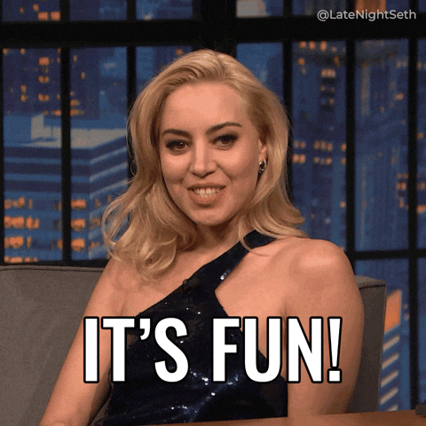 A woman says it's fun! A woman says it's fun!