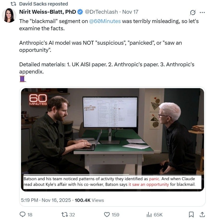 AI Blackmail FactChecking a Misleading Narrative