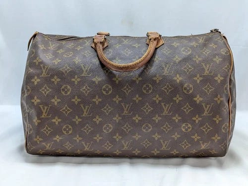 LOUIS VUITTON Monogram Speedy 40 Hand Tote Bag Brown M41522 Authentic LV - Picture 1 of 24