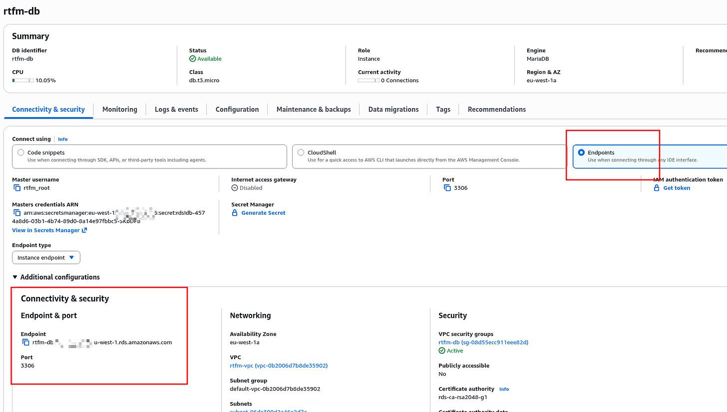 AWS: basic infrastructure setup for WordPress
