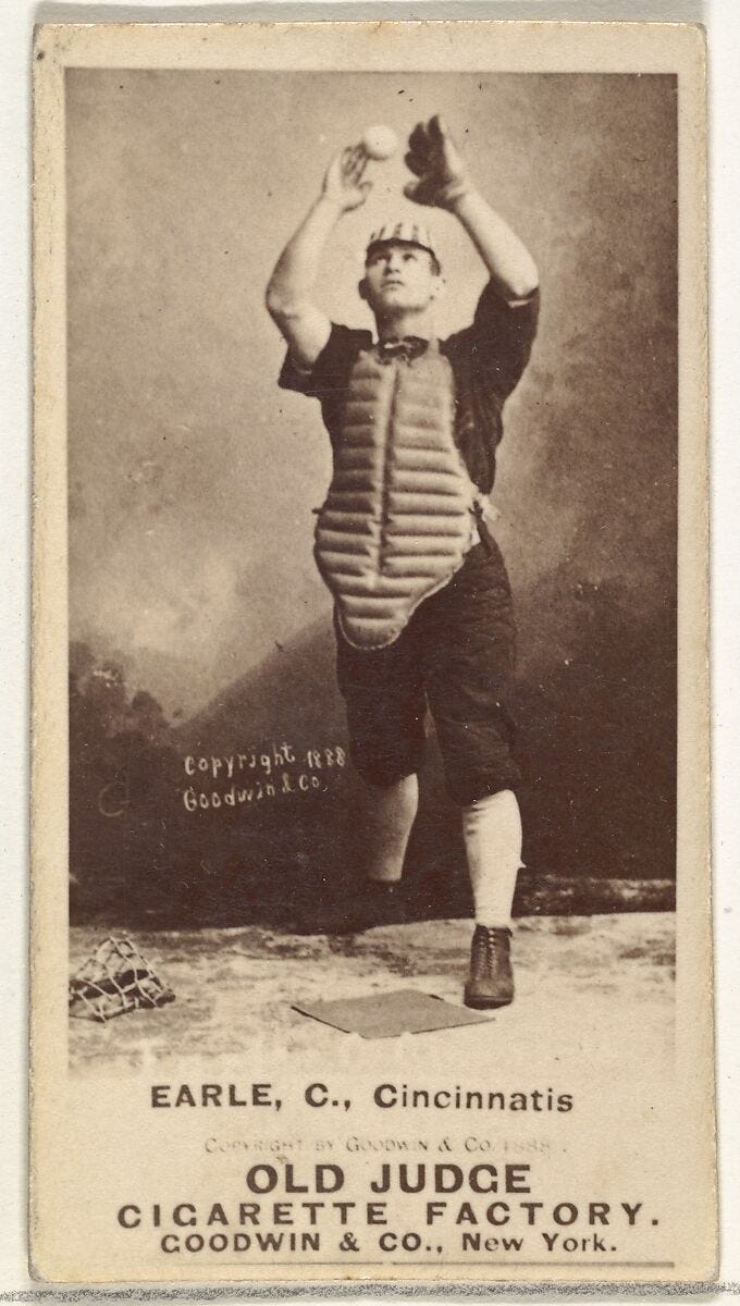 Billy Earle baseball card, 1888 Billy Earle baseball card, 1888
