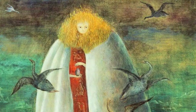Leonora Carrington. The Giantess (The Guardian of the egg), 1947. Colección privada