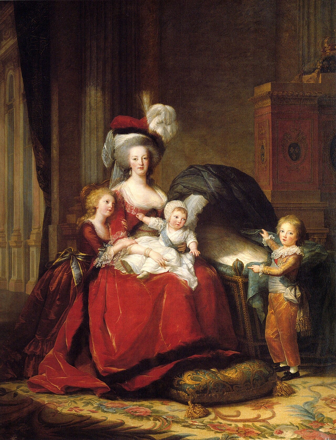 Elisabeth Vigee Le Brun, Marie Antoinette and Her Children, 1787 Elisabeth Vigee Le Brun, Marie Antoinette and Her Children, 1787