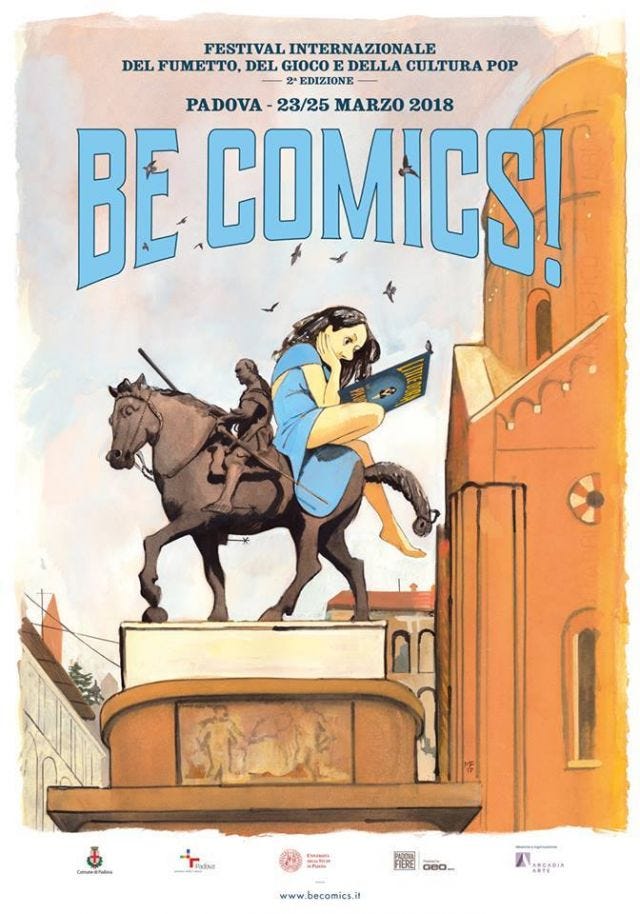 Manifesto Be Comics Padova by Manuele Fior Manifesto Be Comics Padova by Manuele Fior