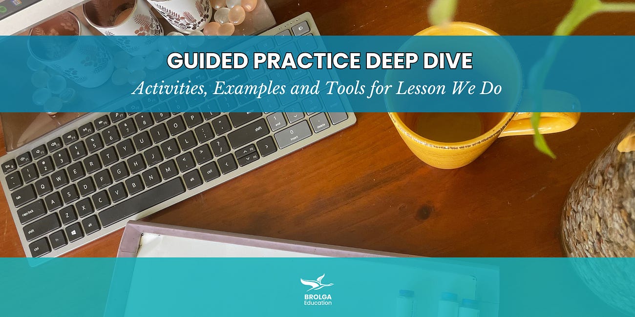 Guided Practice Activities for Explicit Teaching