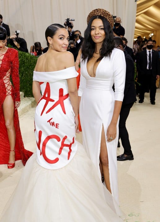 AOC's 'Tax the Rich' dress turns heads at Met Gala | WTRF