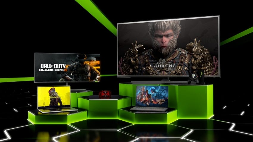 sección gaming de NVIDIA