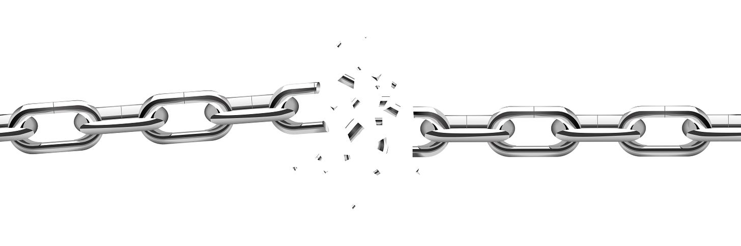 Broken Chain Vector Art, Icons, and Graphics for Free Download