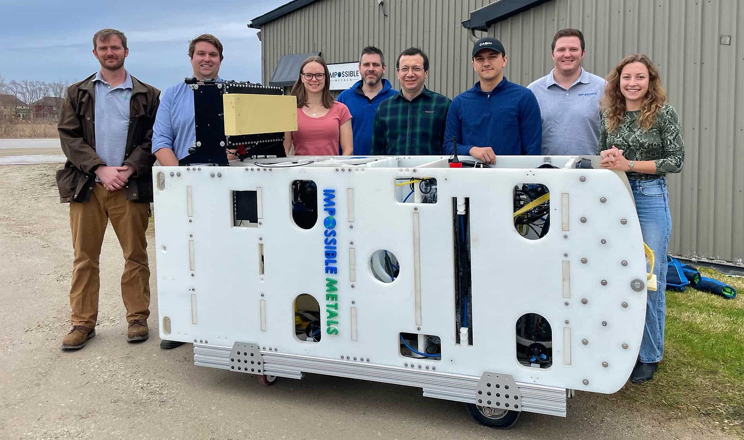 Eureka! Impossible Metals Reveals Successful Proof of Concept for Sustainable Seabed Mining of Critical Minerals – Impossible Metals Eureka! Impossible Metals Reveals Successful Proof of Concept for Sustainable Seabed Mining of Critical Minerals – Impossible Metals