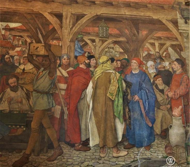 A painting of people in a market
AI-generated content may be incorrect. A painting of people in a market
AI-generated content may be incorrect.