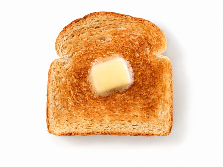 Melting Butter on White Toast