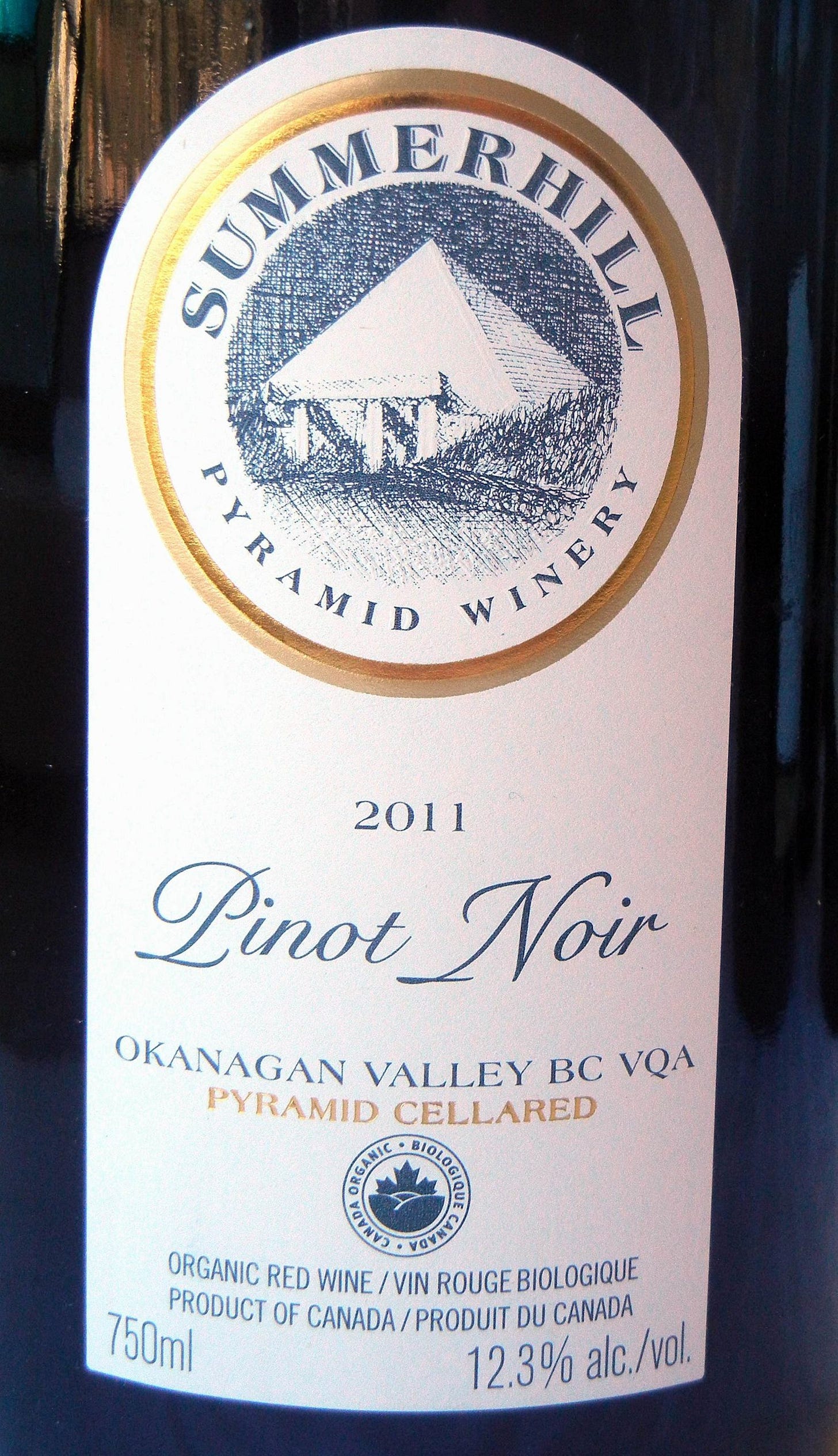 B.C. Pinot Noir Summerhill 2011