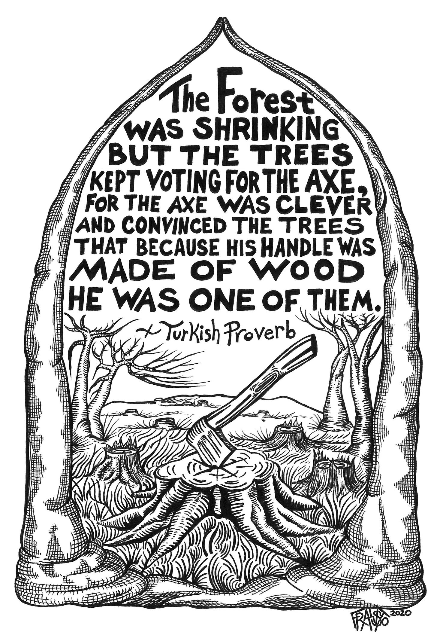 The Axe Drawing - 6 X 9 – Shop Rick Frausto Art The Axe Drawing - 6 X 9 – Shop Rick Frausto Art