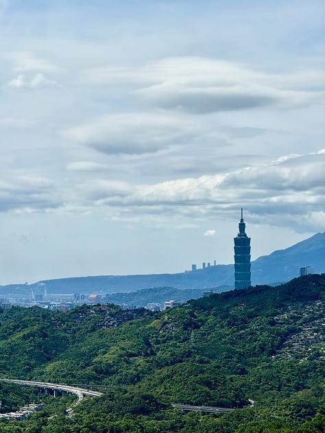 Images from a gondola right and temple visits in Taipei