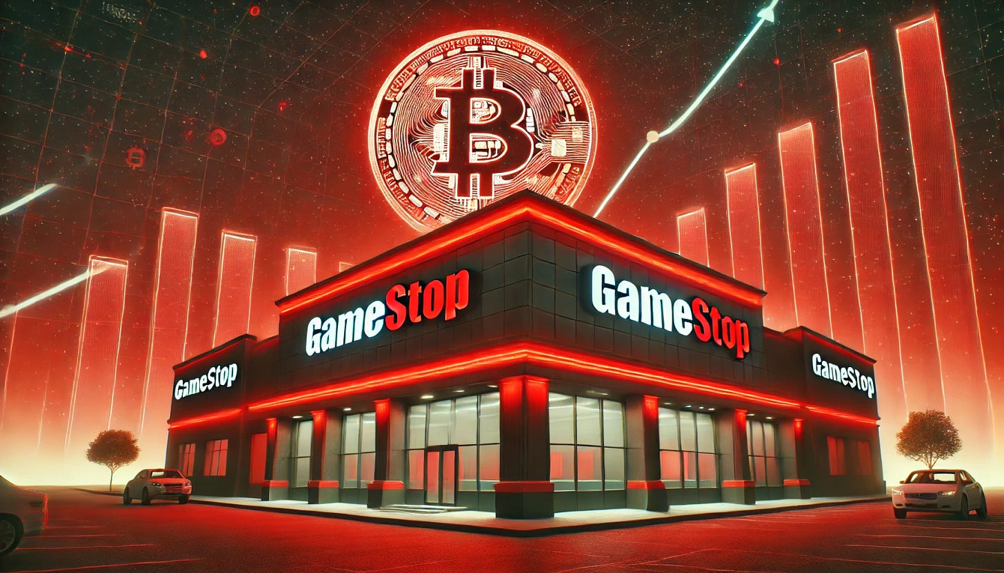 dall-e-2025-04-02-11-17-50-a-dramatic-modern-illustration-of-gamestop-s-corporate-headquarters-with-a-large-red-bitcoin-symbol-glowing-in-the-sky-above-it- ...