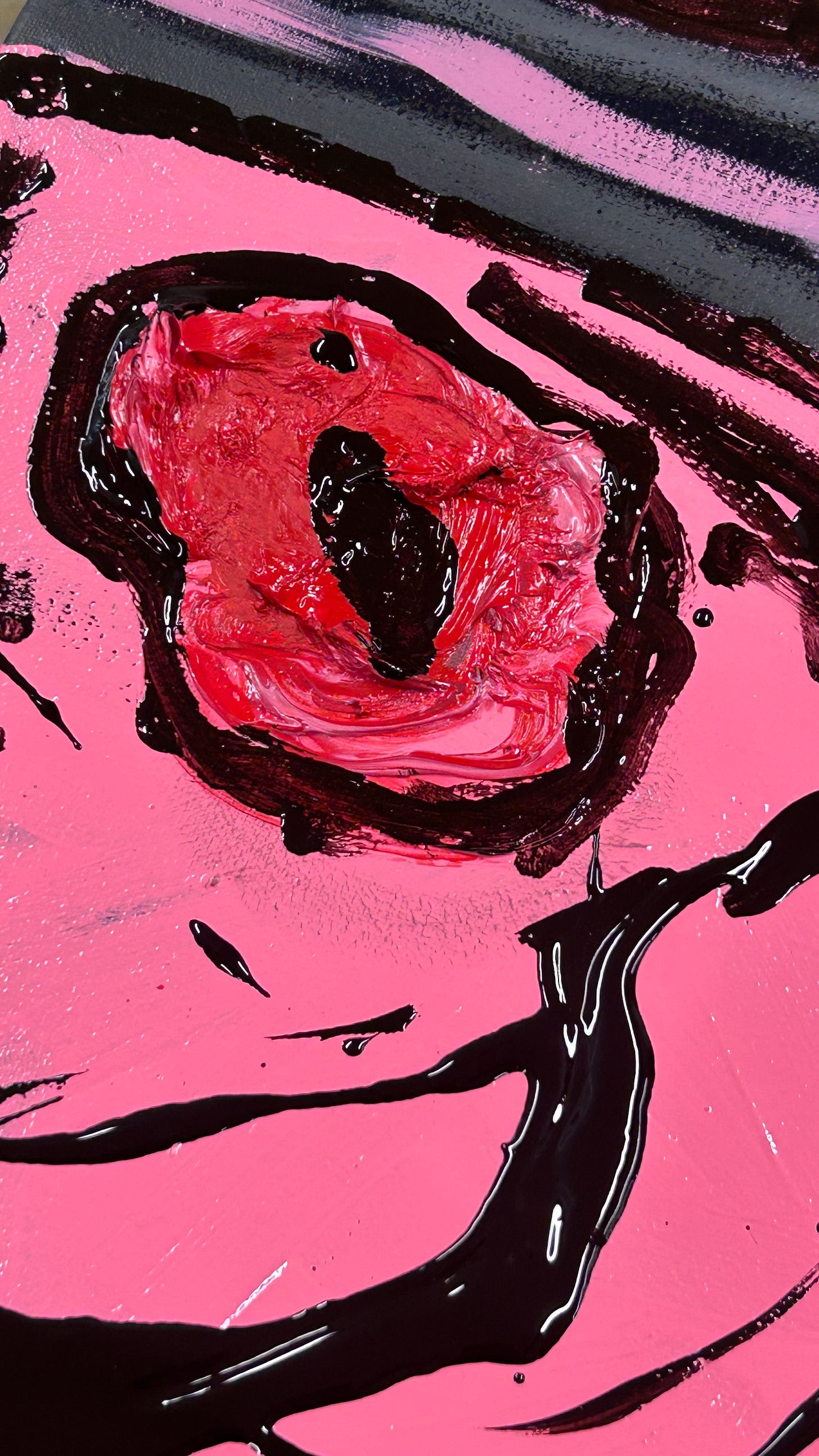 Three haunting abstract figures. Three haunting abstract figures.