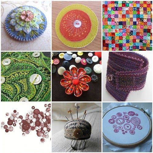 Inspiration Mosaic for Embellishment Swap Inspiration Mosaic for Embellishment Swap