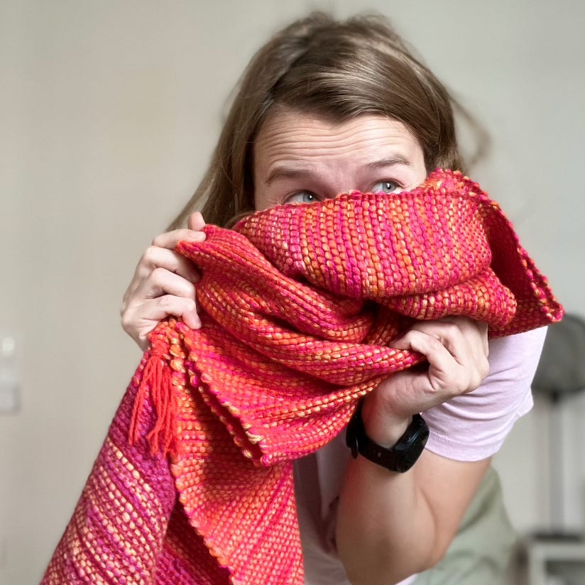 Knitting with noodles