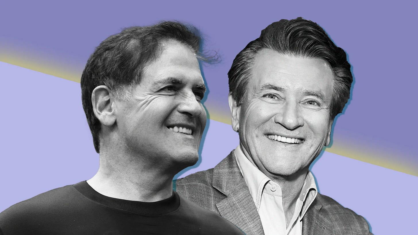 This Single 2-Word Question From Mark Cuban Made Fellow Shark Robert  Herjavec Completely Rethink His Life