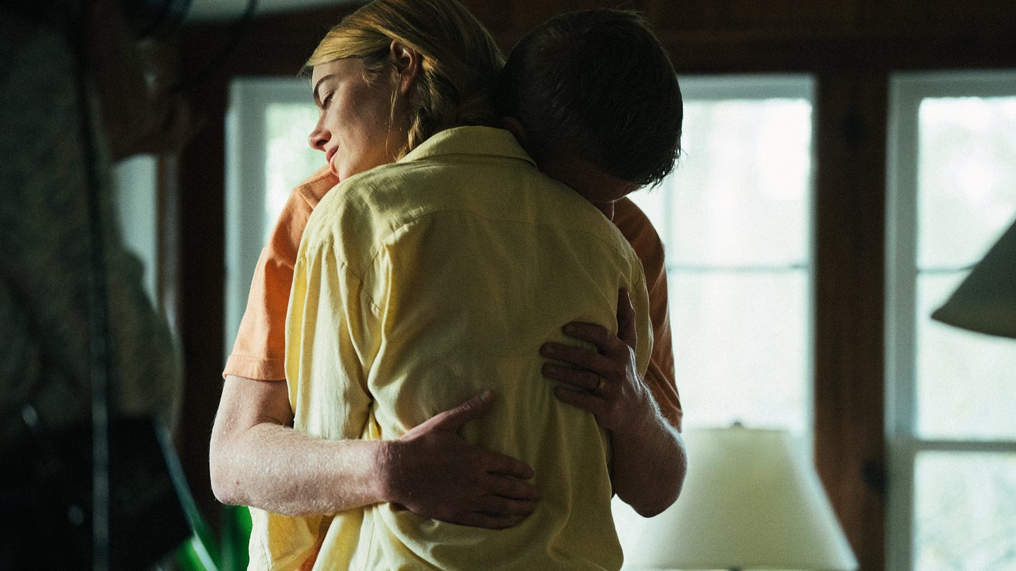Emma Stone and Jesse Plemons in Kinds of Kindness
