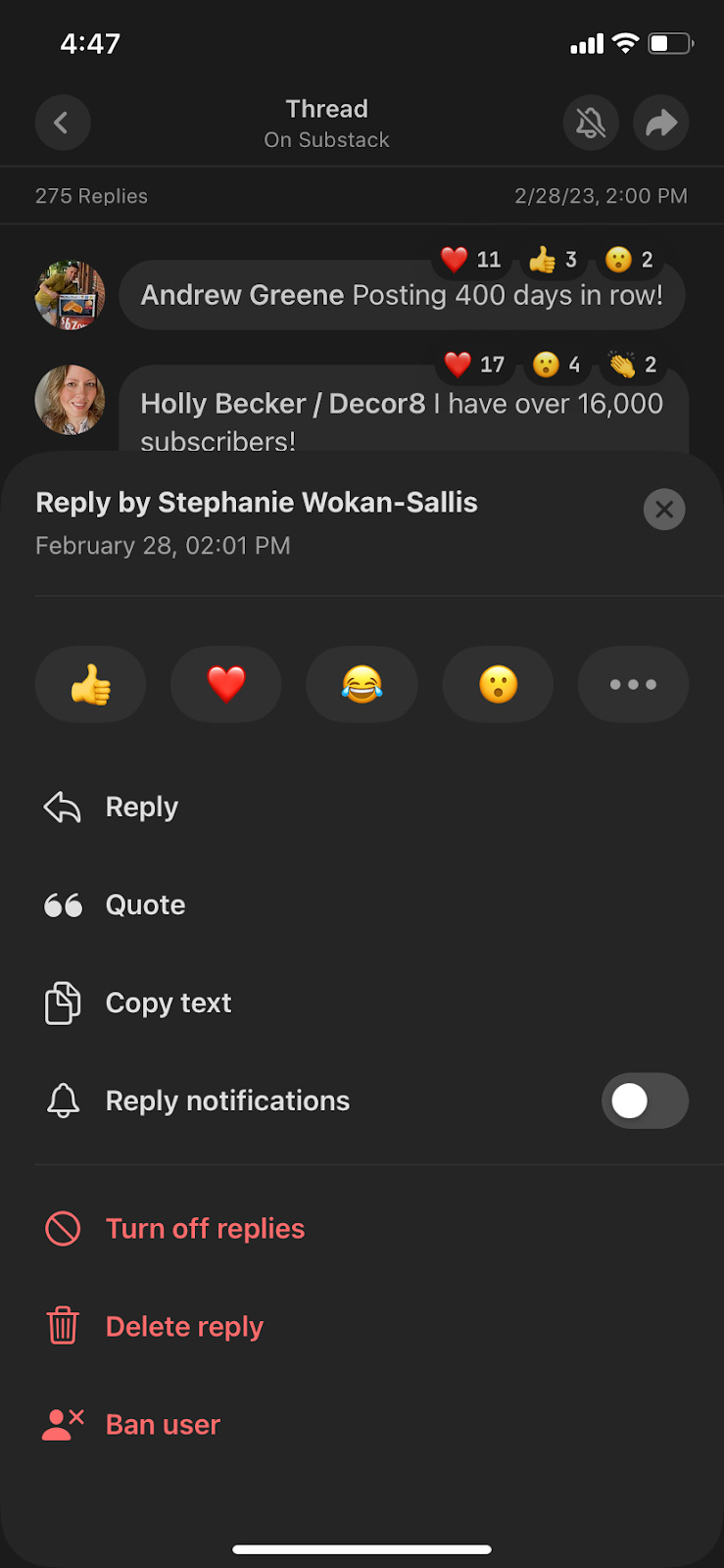 Chat questions answered - by Substack Team - On Substack