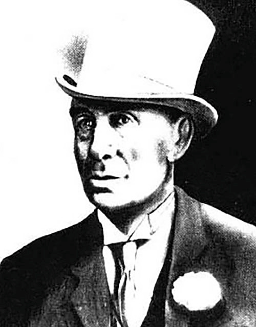 Coffee Johnny in his white top hat, date and source unknown