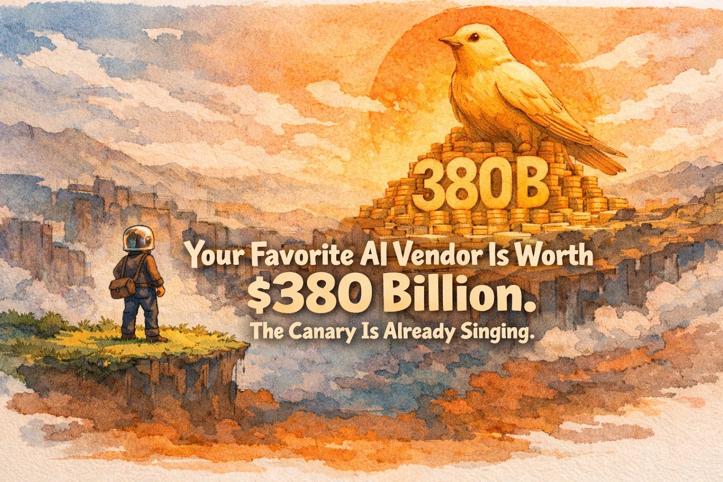 [HERO] Your Favorite AI Vendor Is Worth $380 Billion. The Canary Is Already Singing.