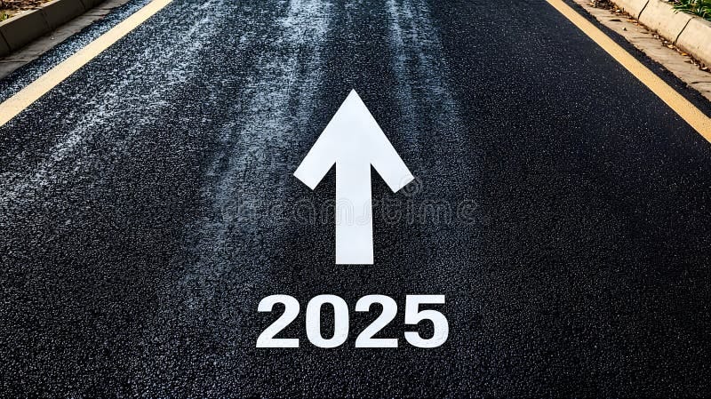 Arrow Indicating the Future Direction To 2025 Stock Illustration -  Illustration of direction, indication: 350366704