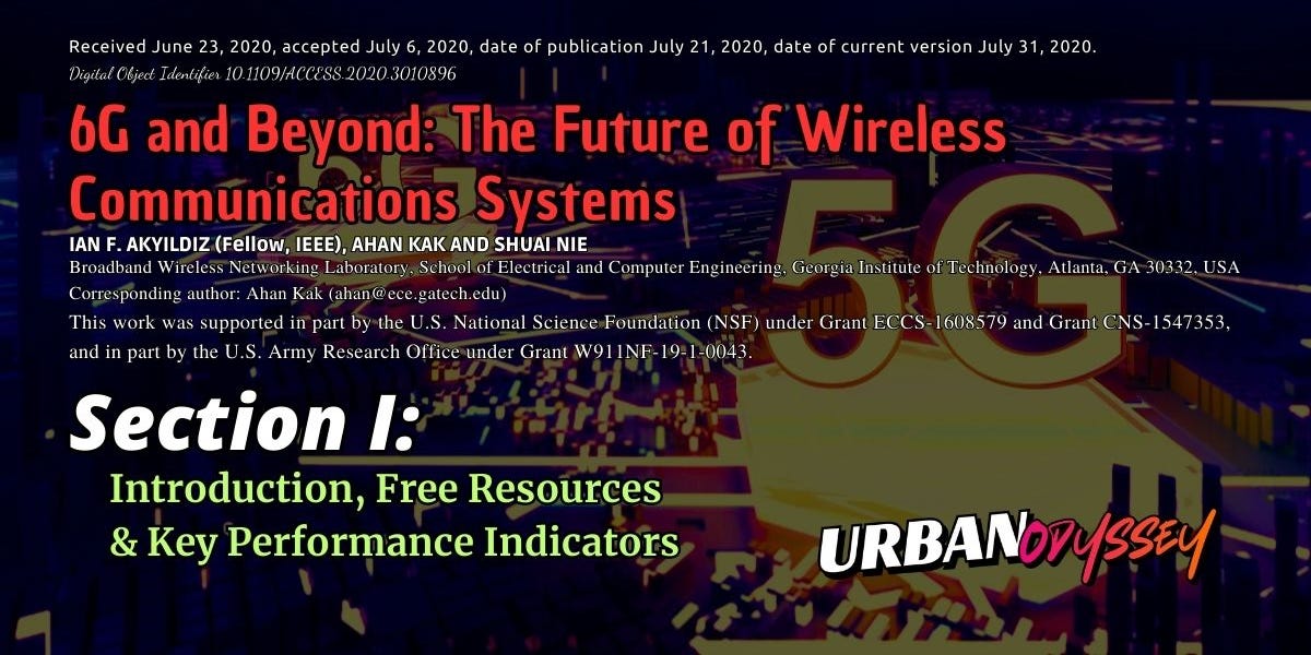 Image for Urban's Walkthrough of the 6G Whitepaper - Section ONE: Key Performance Indicators