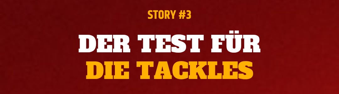 Der Test für die Tackles Der Test für die Tackles