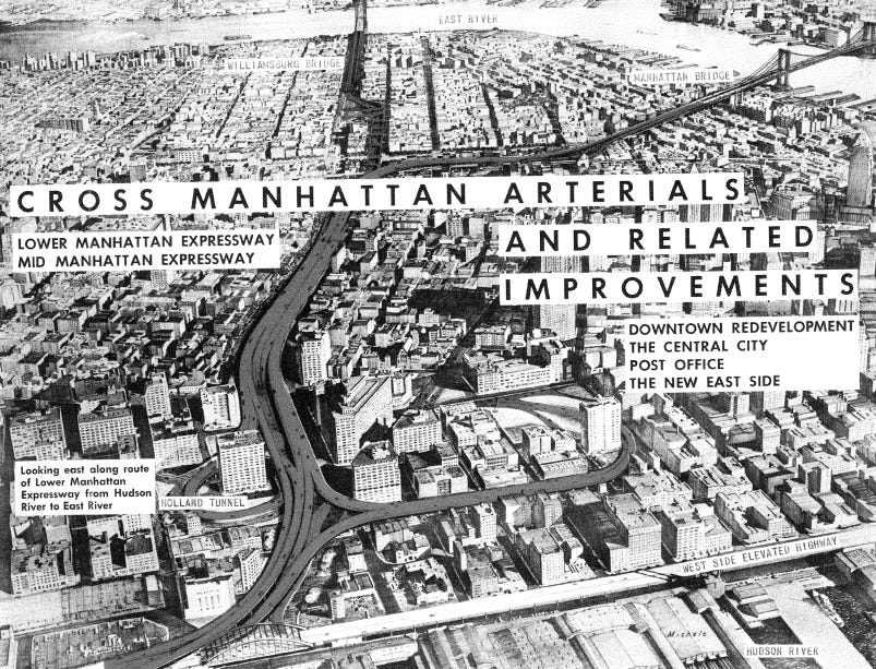 Map 6: Cross-Manhattan Arterials LOMEX | William Easterly