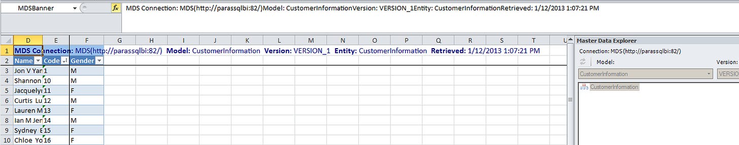 SQL Server create entity Master Data Services Excel SQL Server create entity Master Data Services Excel